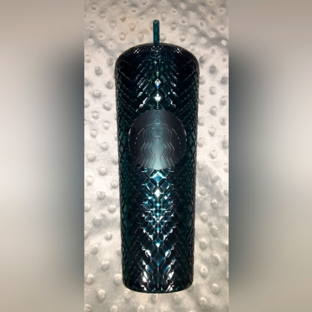 Starbucks Emerald Jeweled Holiday 2021 Venti 24oz Tumbler with Straw